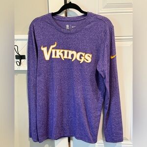 Nike Vikings Team Apparel Purple long-sleeve tee